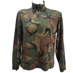 Polo Ralph Lauren Camouflage Estate-Rib Quarter-Zip Pullover S